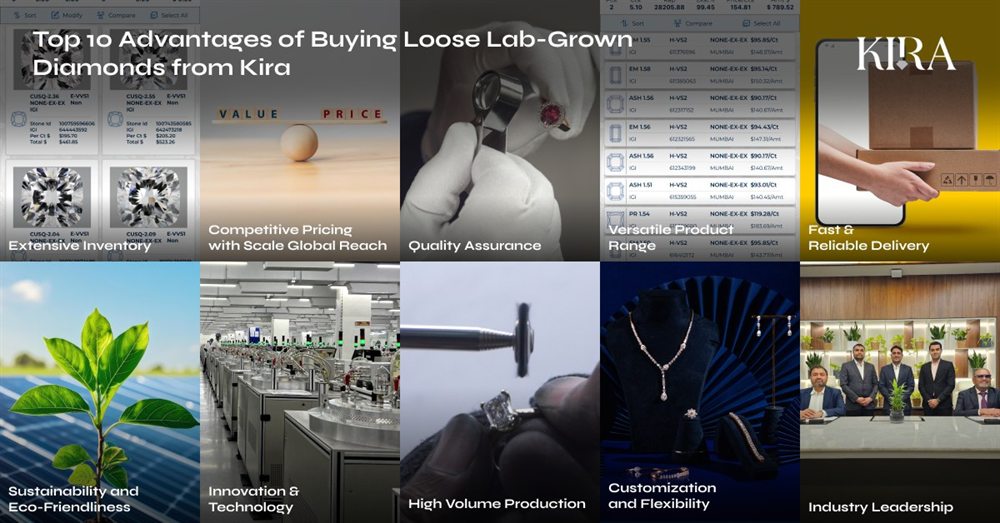10 advantages of buying loose lab grown diamonds from KIRA